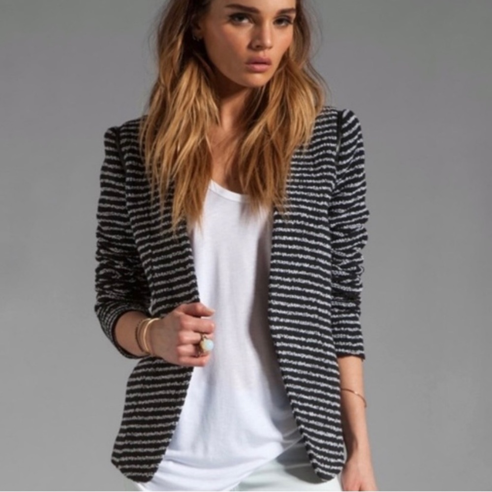 Theory Blazer Tweed Striped size L - Picture 6 of 6